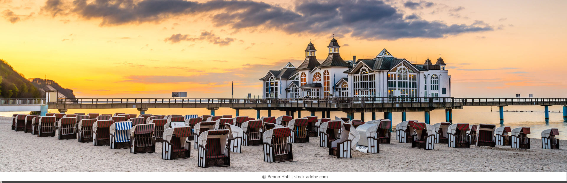 Seebrücke in Sellin auf Rügen, Ostsee