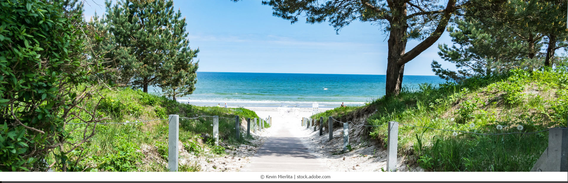 Weg zum Strand an der Ostsee