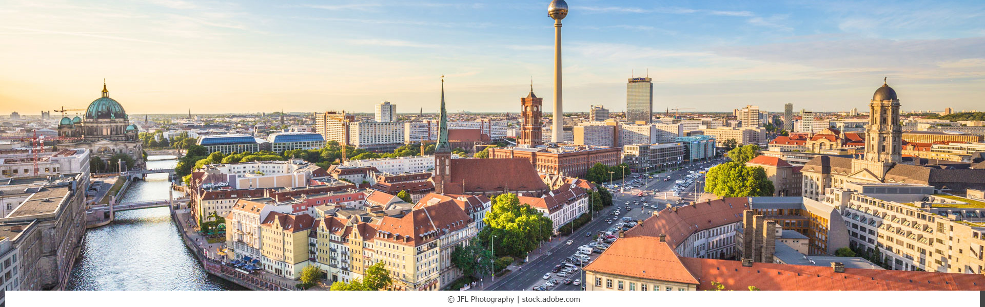 Berlin Luftaufnahme mit Fernsehturm