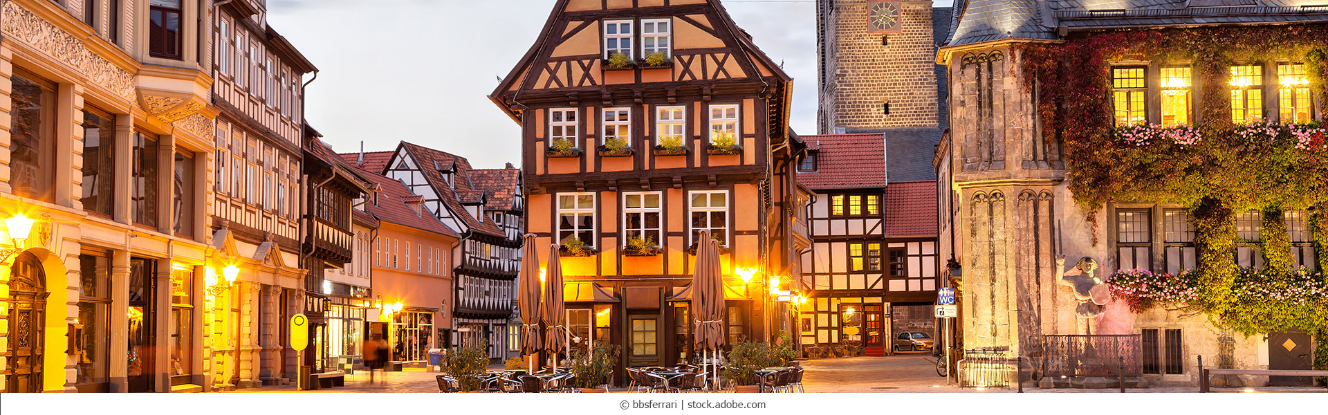 Fachwerkhaus am Marktplatz von Quedlinburg