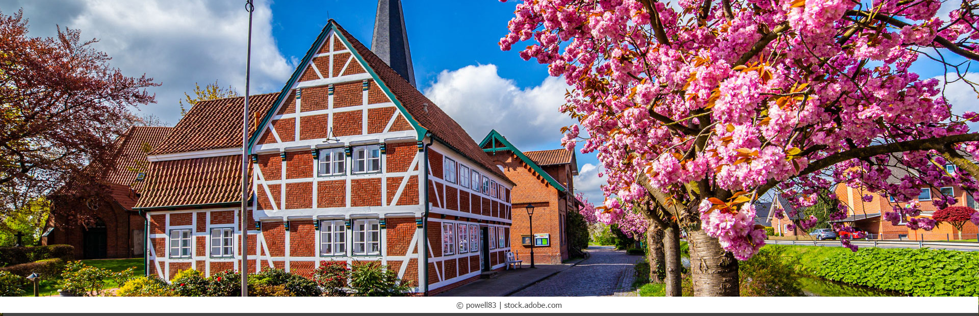 Jork im Alten Land zur Blütezeit