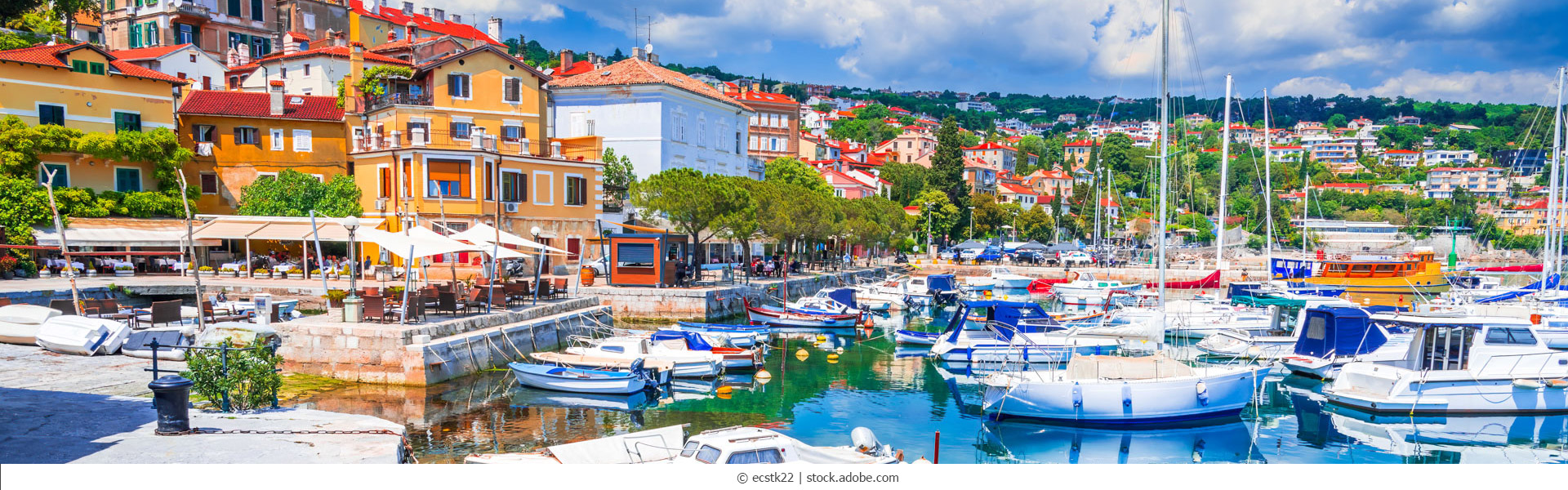 Opatija, Kroatien. Beliebter Touristenort an der Adriaküste.