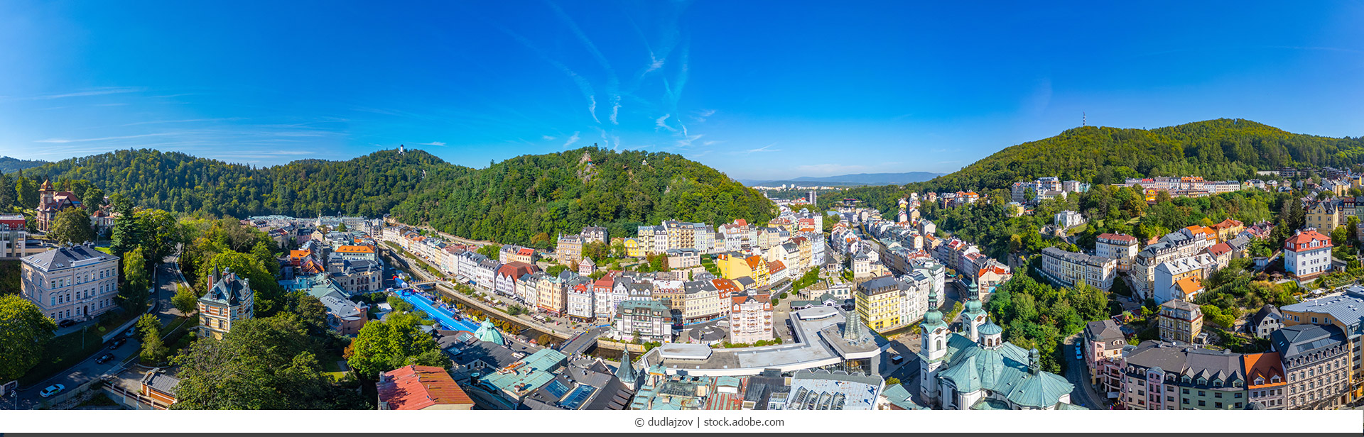 Karlovy Vary im Winter, Tschechien
